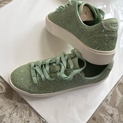 Women UGG Zilo Chunky Glitter Green Size 8.5