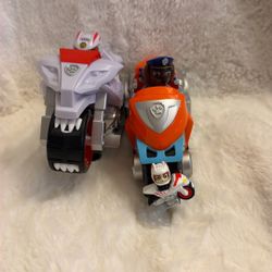 Paw Patrol Wildcat And Zuma Motorcycles 