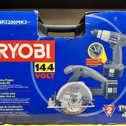 NEW Ryobi HP7200MK2 Drill, Driver & Circular Saw
