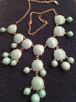 Weddings, Amazing blue and silver necklace,