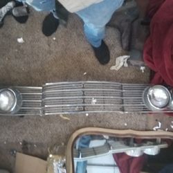 Lincoln Continental Front Grill( Three Piece Assembly)# Lights And Bezels-- Sold Separately#