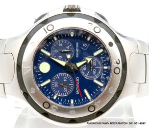 Movado Sport Series 800 Blue Dial Chronograph 84.C5.1896.1 45 mm Steel Quartz Men's Watch