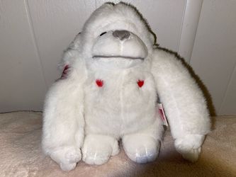 1988 Dakin white valentine “me want hug” gorilla