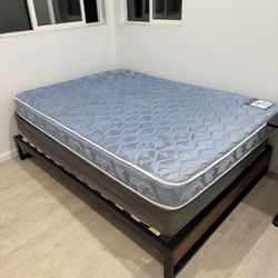 Full Size Bed Frame and Mattress