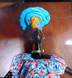 Vintage folk art Poupee dolls