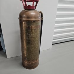 Rare Antique Buffalo Brand Copper/Brass Fire Extinguisher