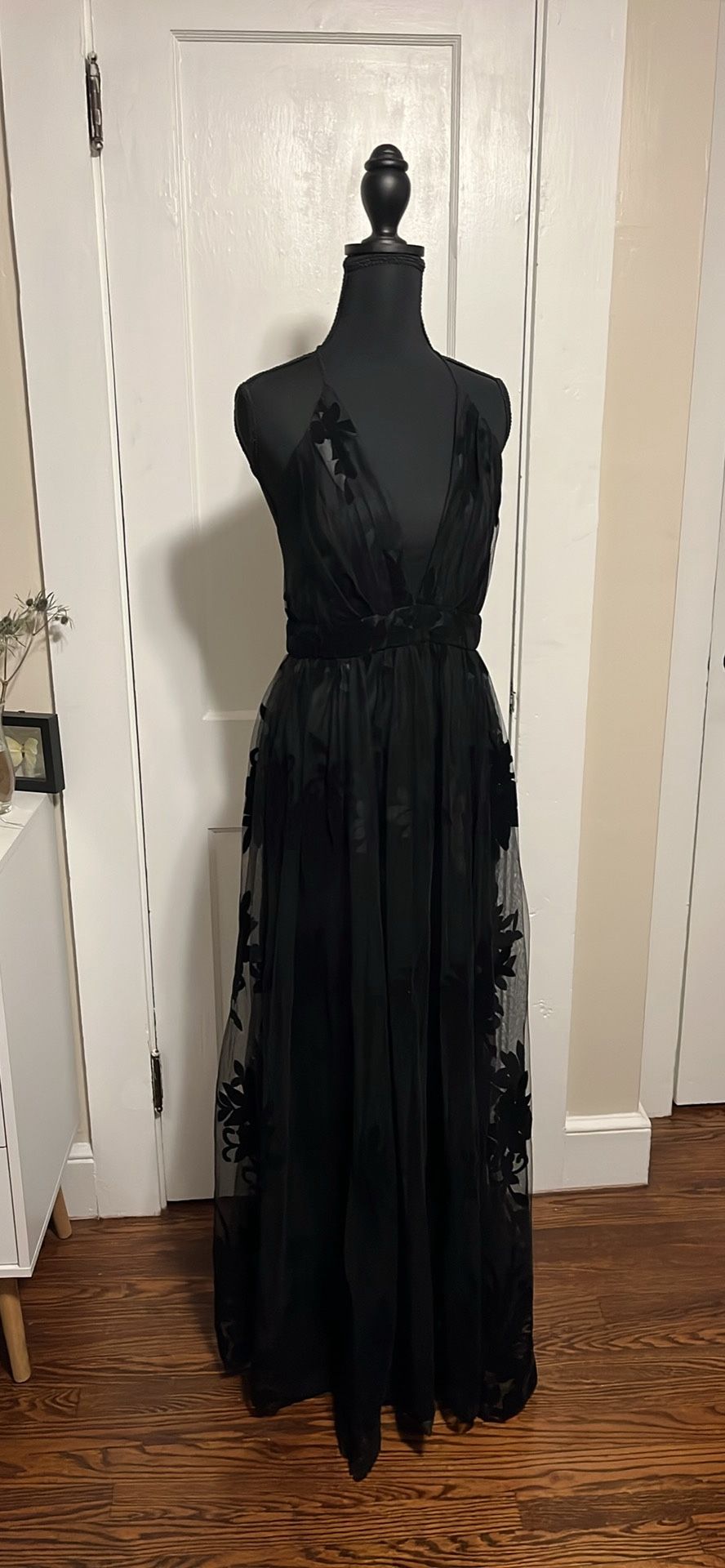 Black maxi dress