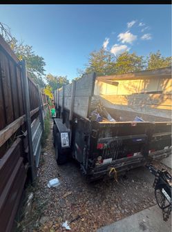 Heavy Duty Dump Trailer with Wood Sides