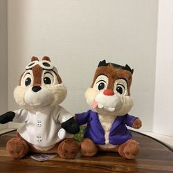 Disney chip and dale 8” Halloween plush set
