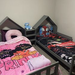 Kids Double Connecting Bed 