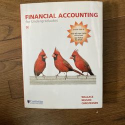 Financial Accounting For undergraduates
