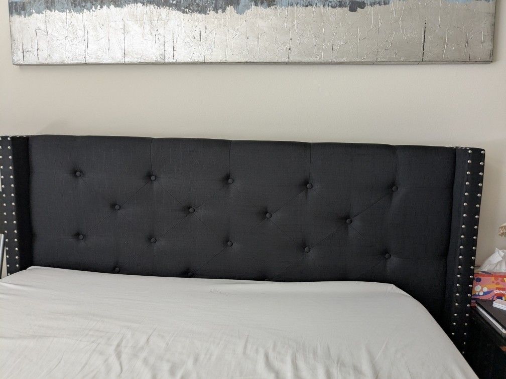 Black Bed Frames And Headboard (Queen Size)