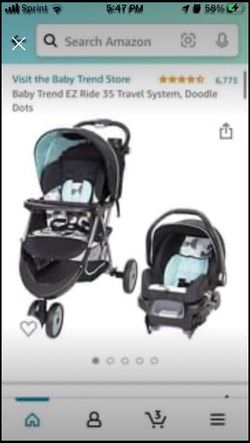 Baby Trend EZ Ride 35 Travel System Stroller and Car Seat and Base Bluish Green TAGS STILL ATTACHED for Sale in Mount Healthy OH OfferUp