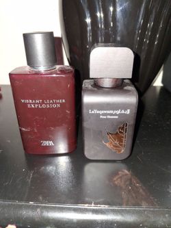 Zara Vibrant Leather Explosion, and Rasasi La Yuqawam