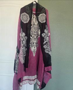 Indian Pakistani Tradition Designer Shalwar Kameez Embroidery Cotton Dress