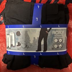 Roxy Women’s Black Snow Pants Large 