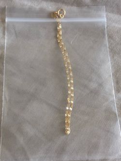 10k Gold Mirror link Bracelet