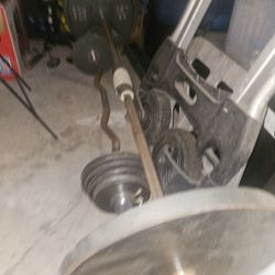 Olympic bar and weights pickup in katy 