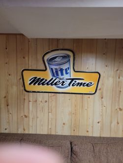 Vintage Miller Time Sign