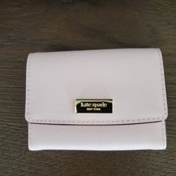 New Kate Spade Card Holder, Pastel Pink