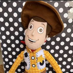 Disney WOODY CLOTH PLUSH Doll ~ Toy Story ~ 16" ~ Moveable, Soft-Hong Kong Tags