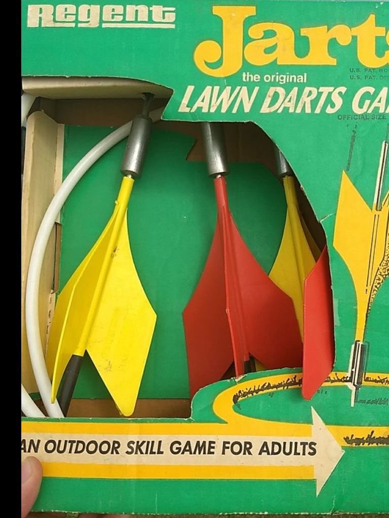 Vintage Jarts Lawn Darts In Original Box