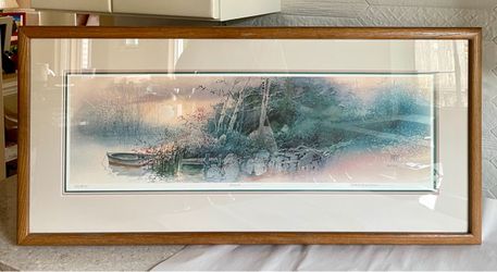 Vintage Signed & Numbered Lithograph “Refuge” by Diane Clapp Bartz