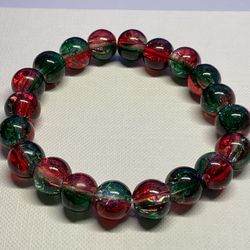 “Watermelon” Colored Glaze Bracelet 