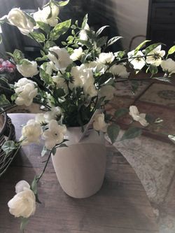 Vase With Artificial Flowers