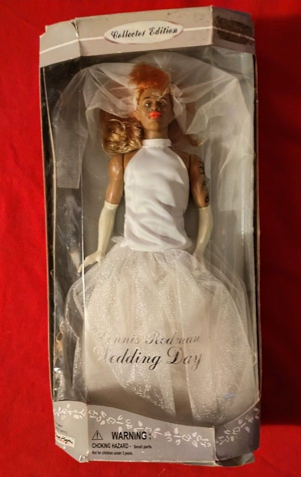 NIB Vintage 1997 Dennis Rodman Wedding Day 12" Collector Doll (Box Damage)