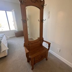 Antique hall tree