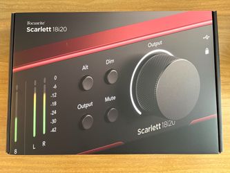 Focusrite Scarlett 18i20 4th Gen — Brand New / Unopened