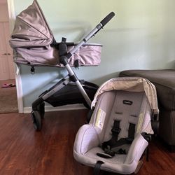 evenflo pivot travel system stroller and car seat