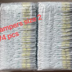 Pampers Diapers 74 Pieces - Size 2 