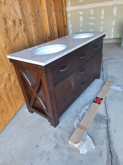 Bathroom Vanity Real Marble Top