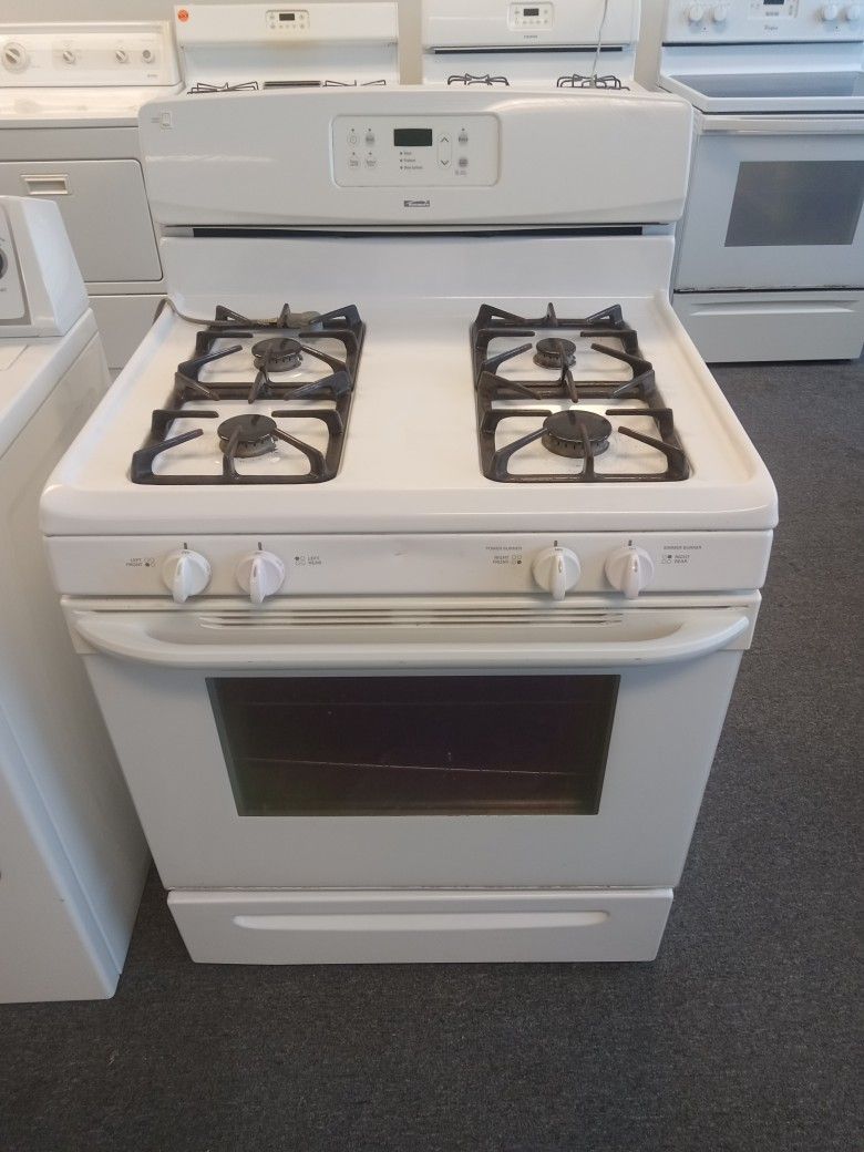 Kenmore natural gas stove with warranty 