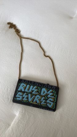 Balenciaga chain wallet purse
