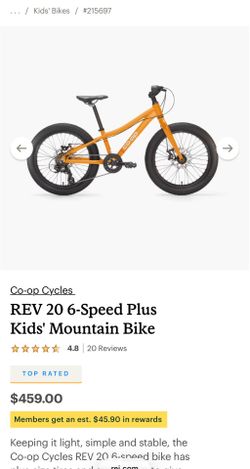 REI Co-op REV 20 6 speed Mountain bike