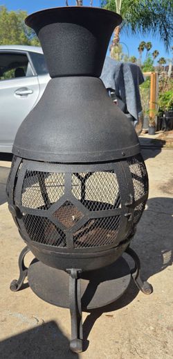 Metal chiminea. Can deliver