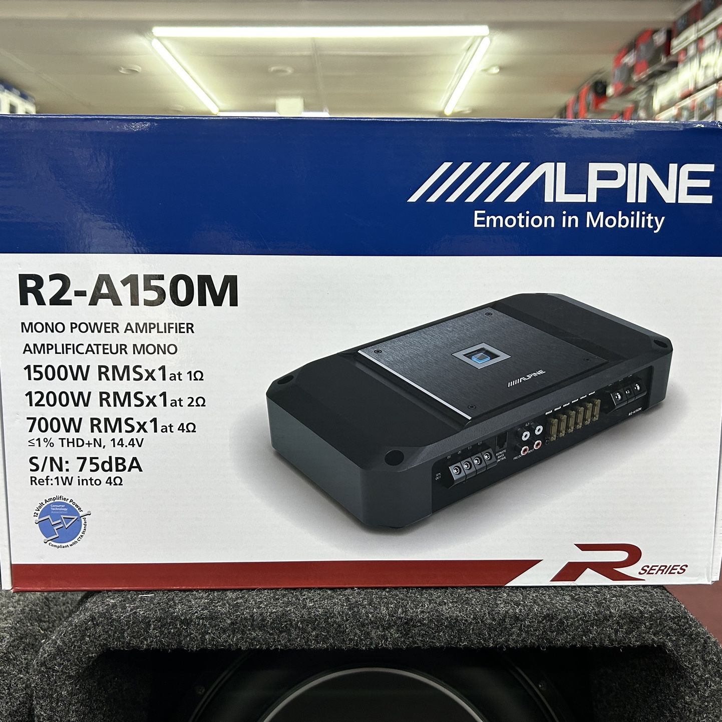 Alpine R2-150M 1500 Watts RMS Amplifier 