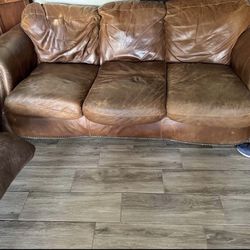 Leather Couch FREE DELIVERY 