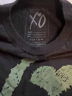 The Weeknd XO black long sleeve & olive green logo - Size Sm