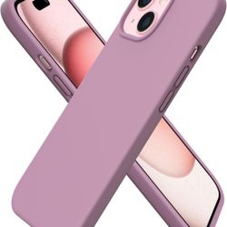 ORNARTO Compatible with iPhone 15 Case 6.1, Slim Liquid Silicone 3 Layers Full C