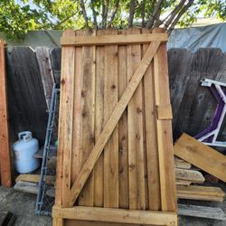 7ft Redwood Gate