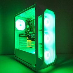 Ryzen 7 5700 "Ice King" FAST Gaming VR PC - RTX 4060, SSD, 1TB, 16GB RAM, WiFi!