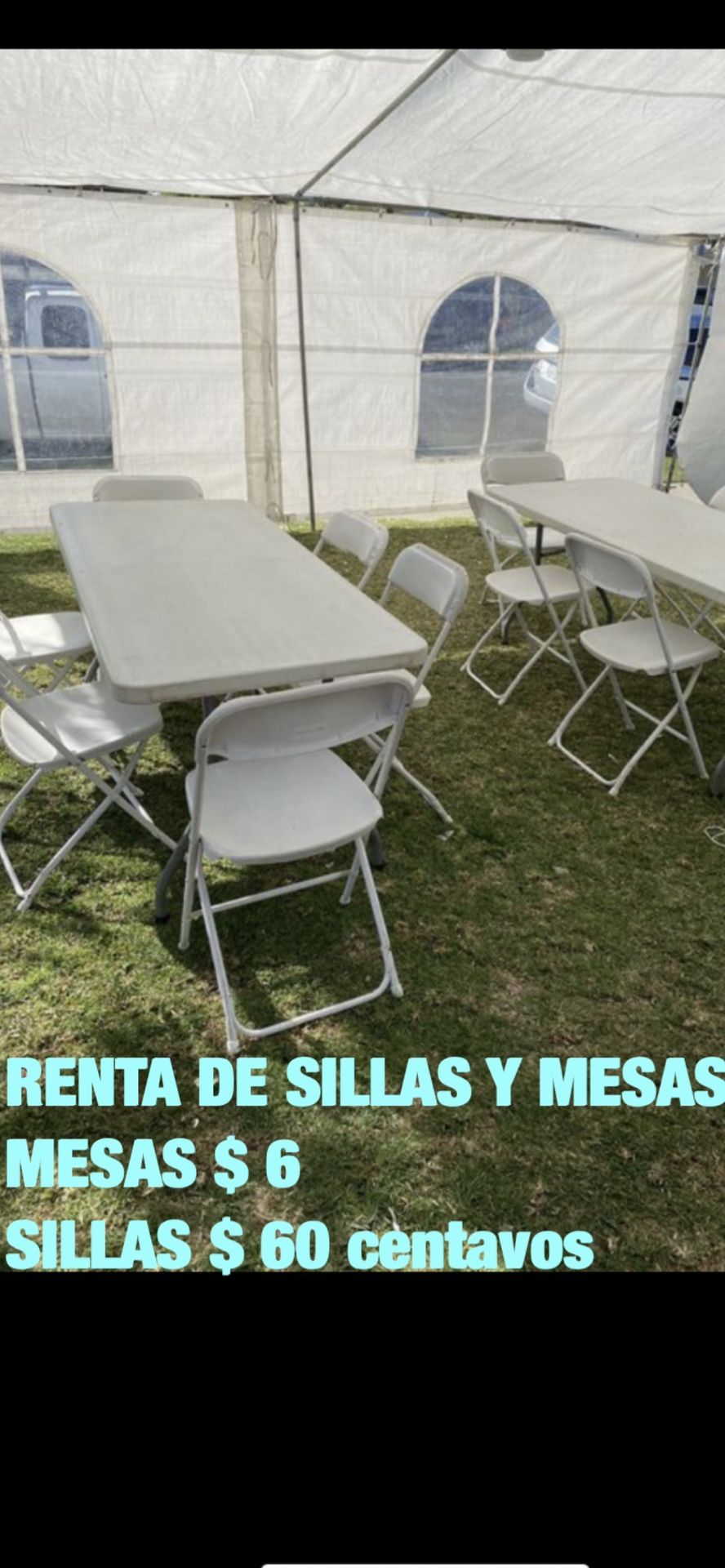 RENTA DE SILLAS  & MESAS