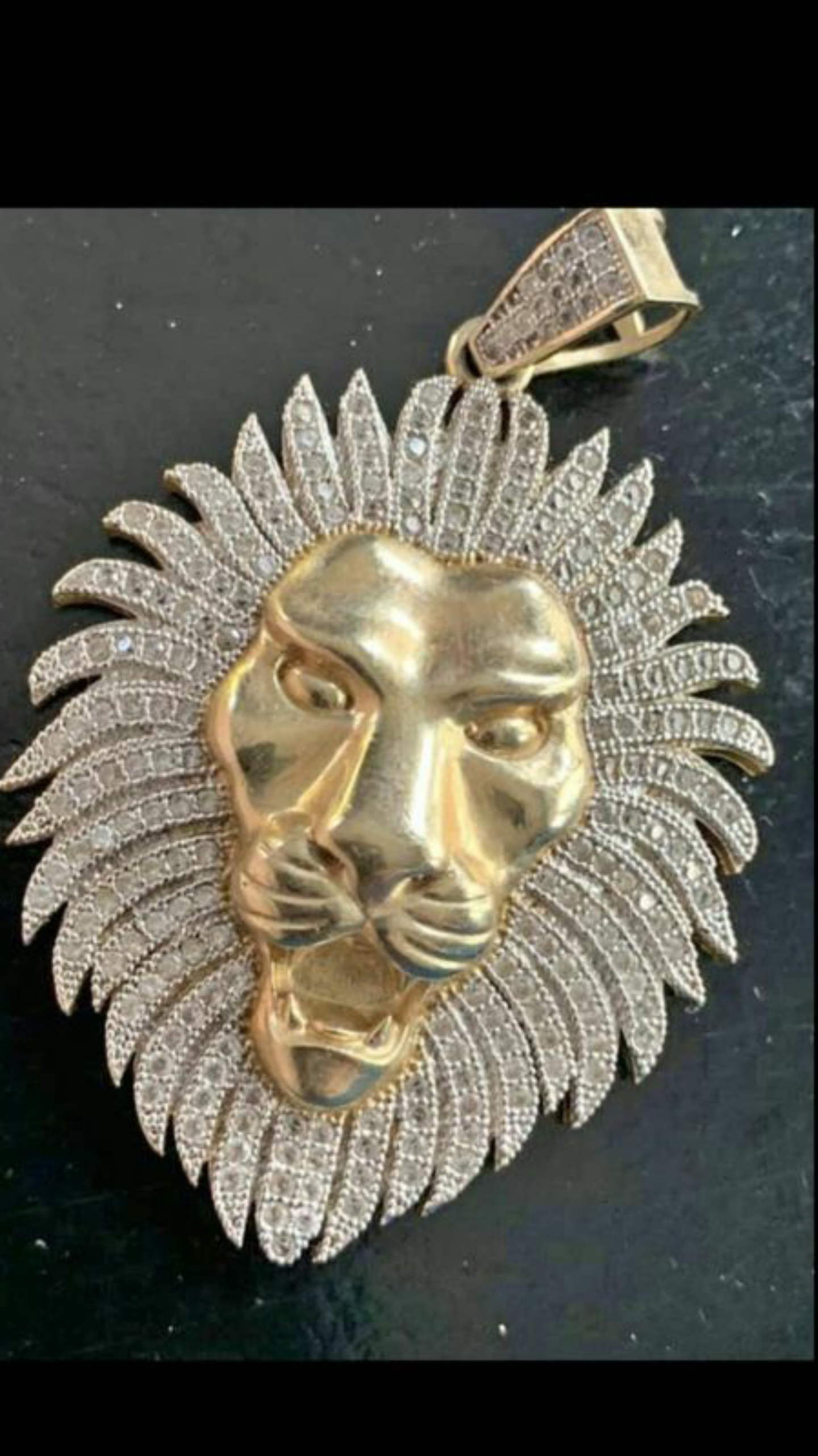 10k Real Gold Lion Pendant/Charm