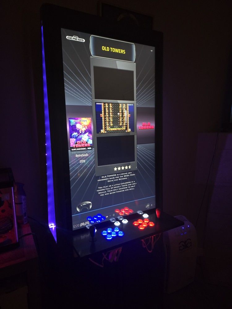 Vertical Home Arcade Thousands Of Games Steam, Mame, Nes, Snes, Gba.