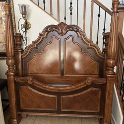 Queen Bed Frame W/ Box Spring 