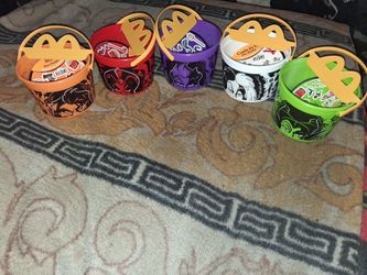 2026 McDonald's "Disney" Happy Meal Boo Buckets Set 1-5 with Stickers. All New